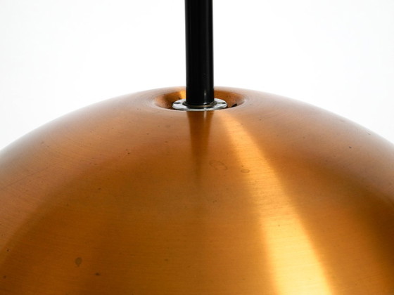 Image 1 of Rara lámpara colgante Space Age original de los años 70 con pantalla de cobre de Staff