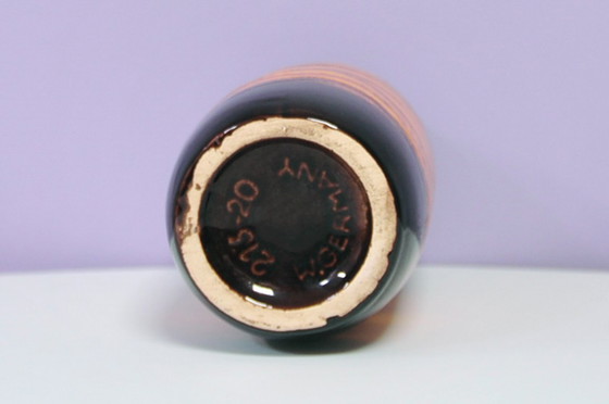 Image 1 of vaso marrone e arancione fiammato Germania Ovest