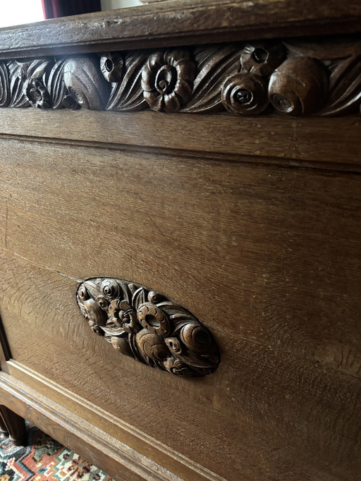 Antique wooden bed