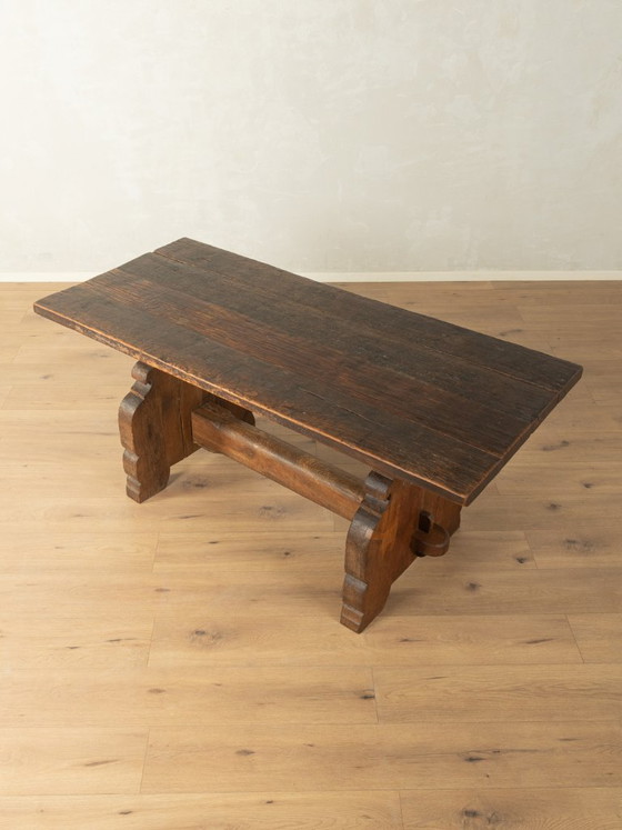 Brutalist solid wood table, 1970s – Dining tables (photo 6 of 8)