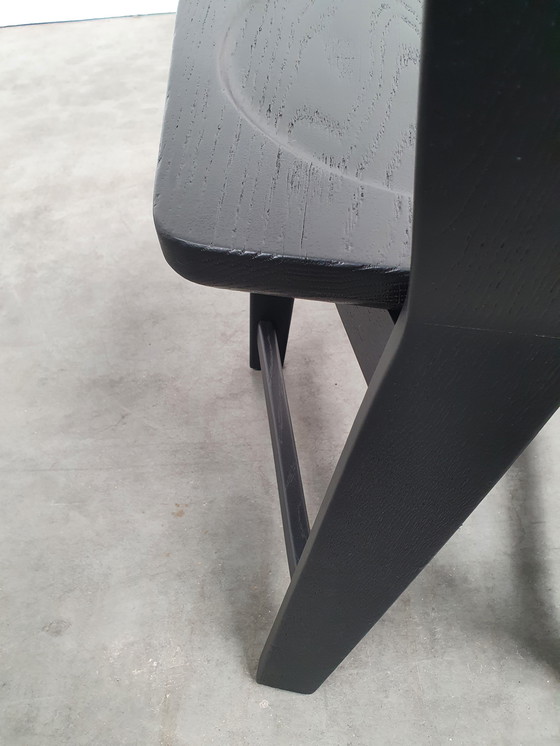 Image 1 of Brutalistische Eichenstühle 60er Jahre Schwarz