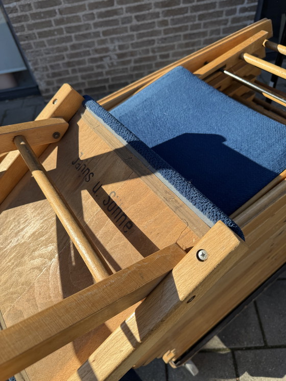 Image 1 of Lot de 16 chaises pliantes de luxe vintage des années 80