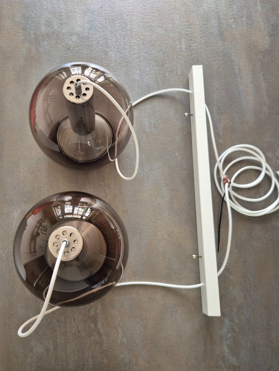 Image 1 of Vintage pendant lamp - RAAK with 2 globes - 1960s