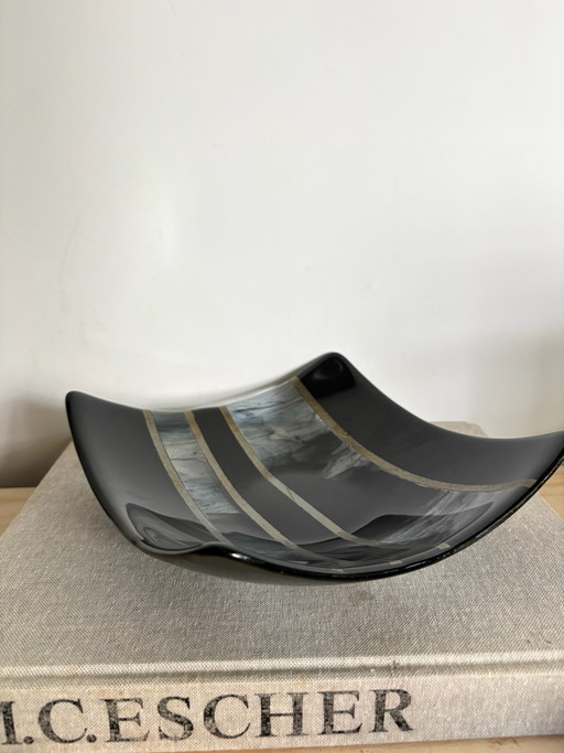 Vintage Dänische Design Schale – Greve Glaskunst – Handgefertigtes Fused Glass