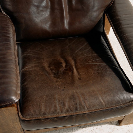 Image 1 of MK10591 Modell 757 Ledersofa-Set von Harry de Groot für Leolux, 3-teilig