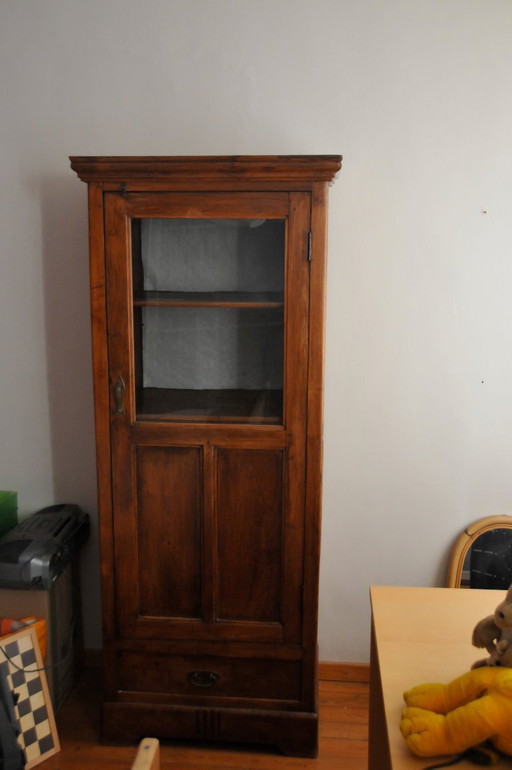 Teak display case