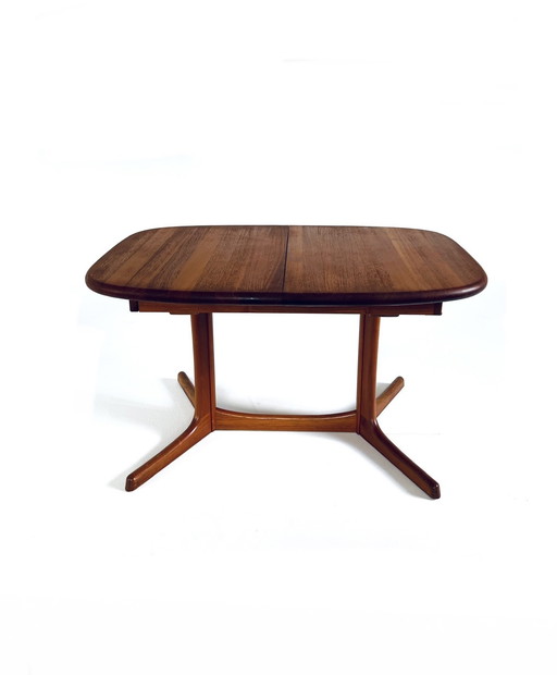 Vintage teak extendable dining table, Dyrlund '70s