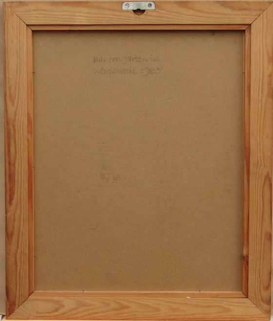 Image 1 of Boerentuin, Bauernblumen, Worpswede 1965, expressives Stilleben