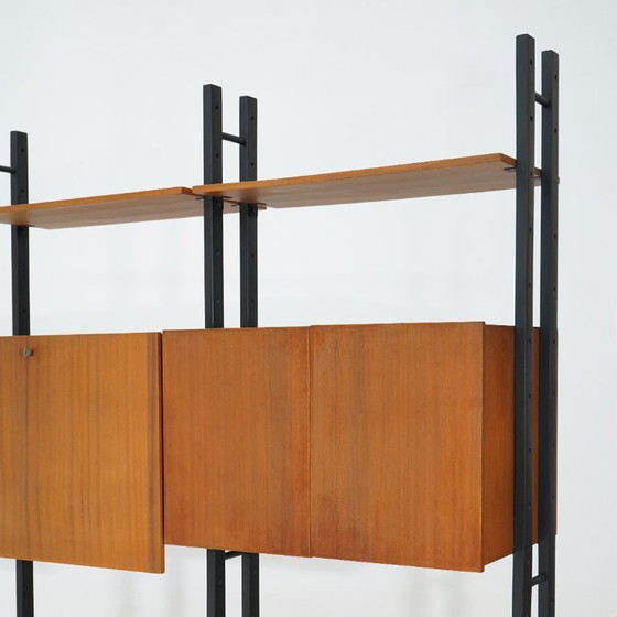 Image 1 of Modular bookcase with wooden uprights, 1950s