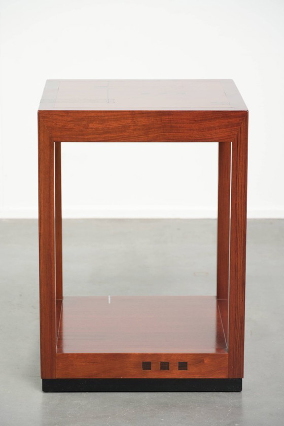 Image 1 of Table d'appoint carrée haute exceptionnelle, modèle Schuitema de la série Decoforma, de style Art Déco.