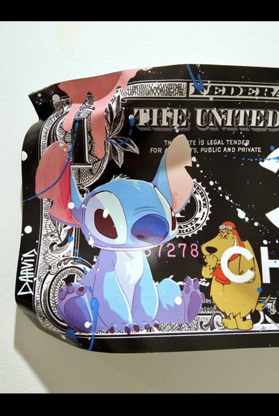 Stitch Dollar - David – Paintings & Drawings, Plastic (photo 4 of 8)