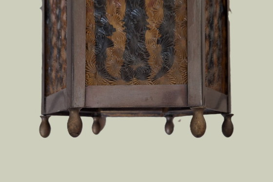 Image 1 of Lampada da sala/ Lampada da sala, originale della Scuola di Amsterdam.