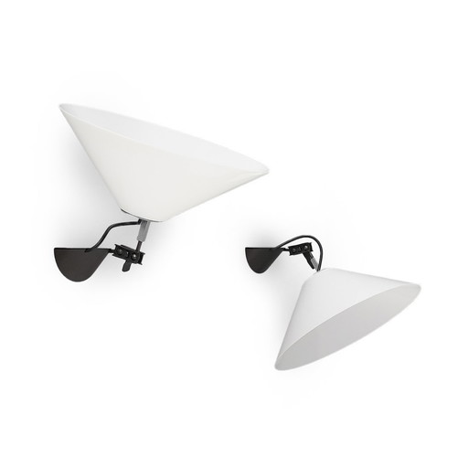 Paar "Aggregato" wandlampen van Enzo Mari voor Artemide, 1970