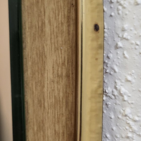 Image 1 of Scandinavian rearview mirror in Formica and beveled glass, 1950-60