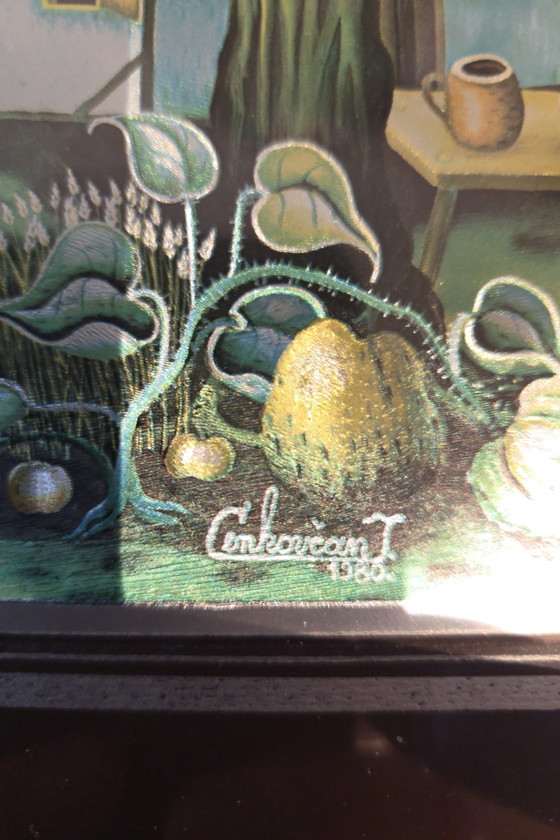 Image 1 of 4 pequeños cuadros de J. Cemkovan, 1979