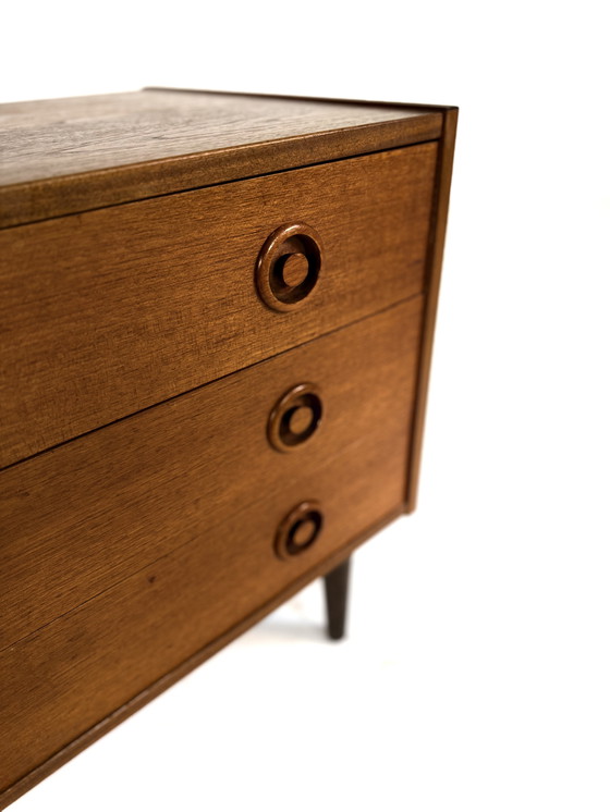 Image 1 of Vintage Deense teakhouten ladekast ‘60