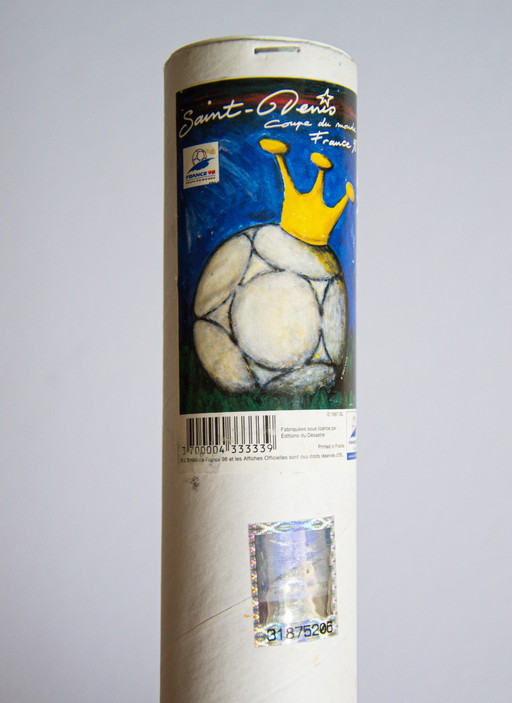 Original Vintage Poster World Cup 98 France Saint-Denis / 70 x 50 cm / With Original Packaging
