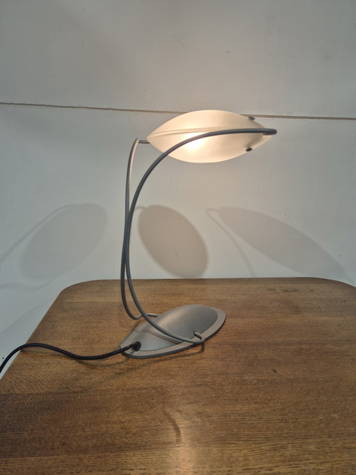 Massive Vintage-Schreibtischlampe im postmodernen Stil