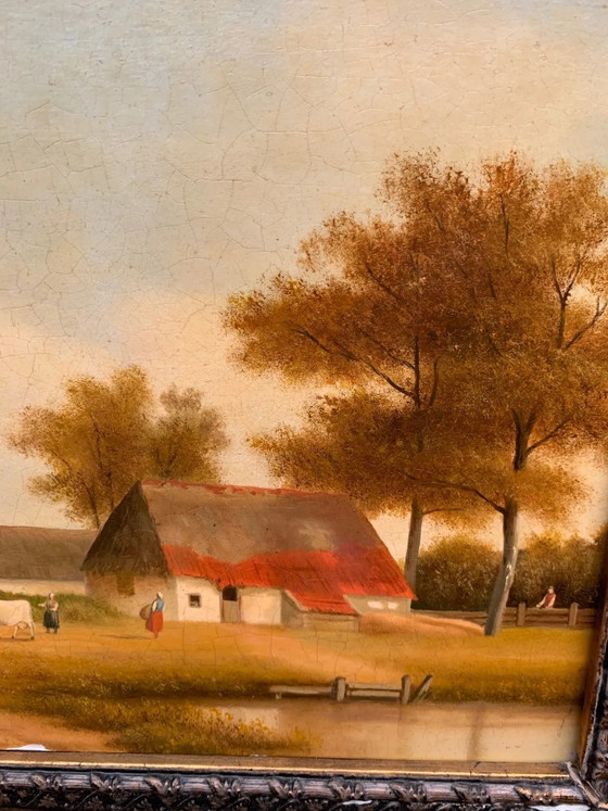 Landscape. – Paintings & Drawings, Wood (photo 2 of 6)