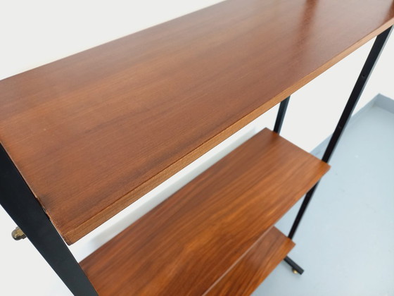 Image 1 of Libreria modulare vintage in teak e metallo, Italia, anni '60