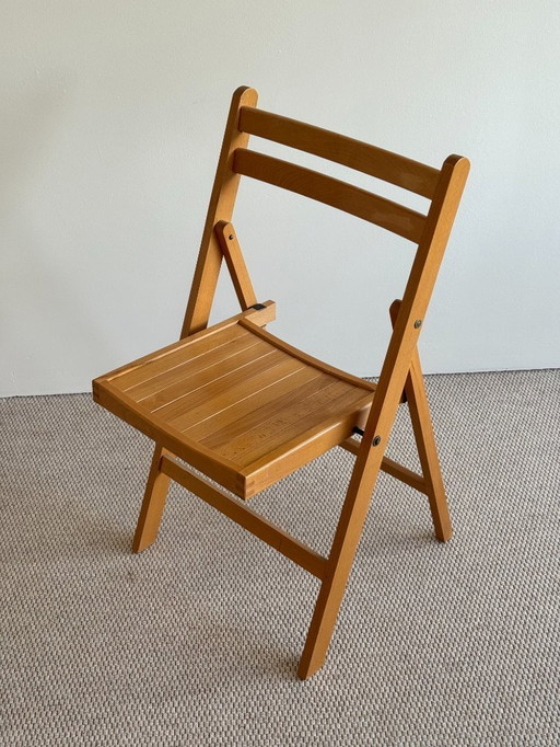 set / 4 vintage IKEA houten klapstoelen