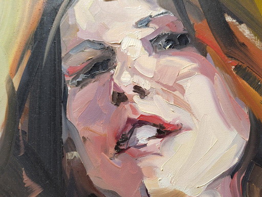 Jurij Frey - 'Model' Oil on canvas 73x54cm