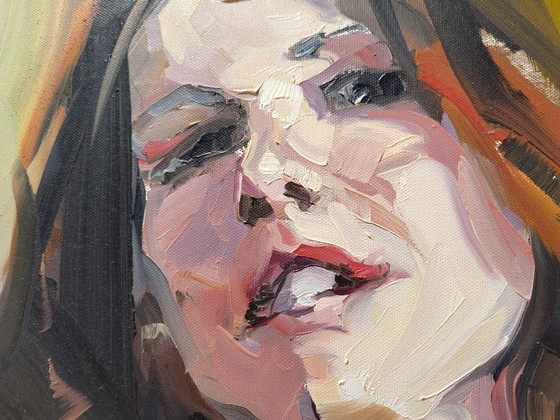 Image 1 of Jurij Frey - 'Modello' Olio su tela 73x54cm