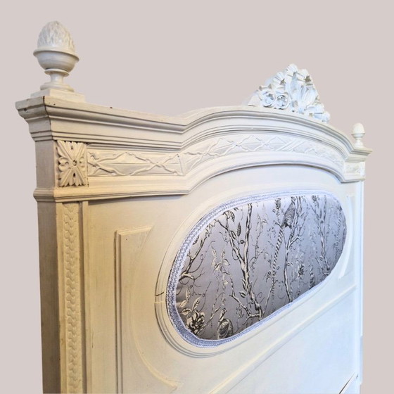 Antiek beukenhouten bed in art nouveau-stijl – Eenpersoonsbedden, Wood (photo 4 of 8)