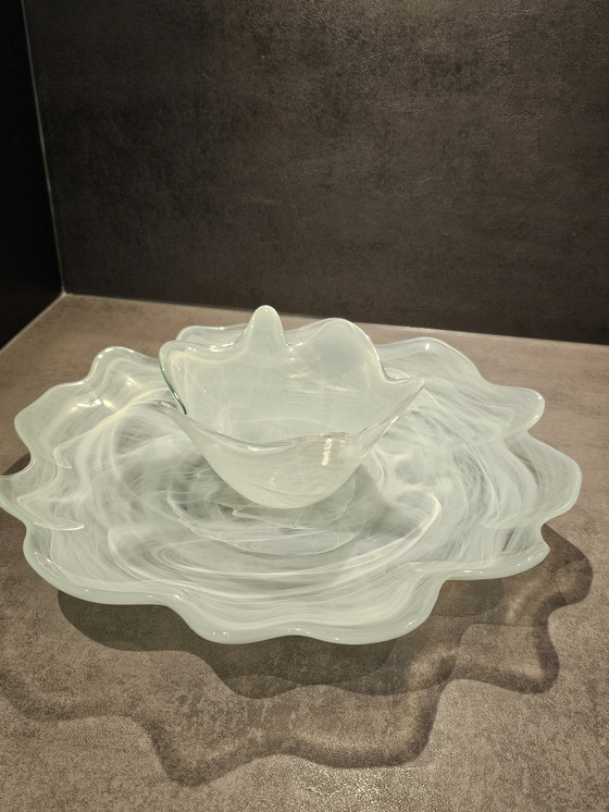 Image 1 of Ensemble de 2 bols vintage en verre, Chypre.