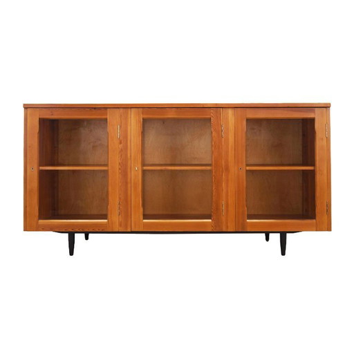 Dennenhouten vitrine, Deens ontwerp, jaren 1980, productie: Denemarken