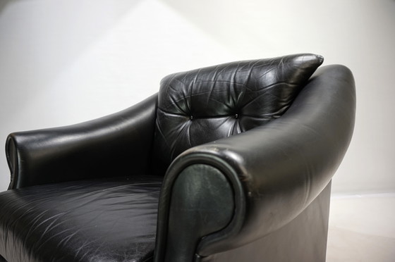 Image 1 of Französischer Art-Déco-Ledersessel, 1960