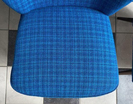Image 1 of Set van 2 cocktailstoelen, blauw, jaren 60.