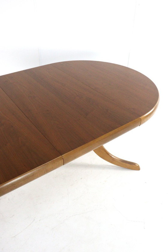 Image 1 of Compact 2x extendable dining table 'Mannheim' vintage
