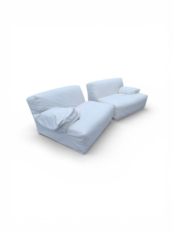 Image 1 of Divano Fiandra a due posti di Vico Magistretti per Cassina, anni '70, set di 2