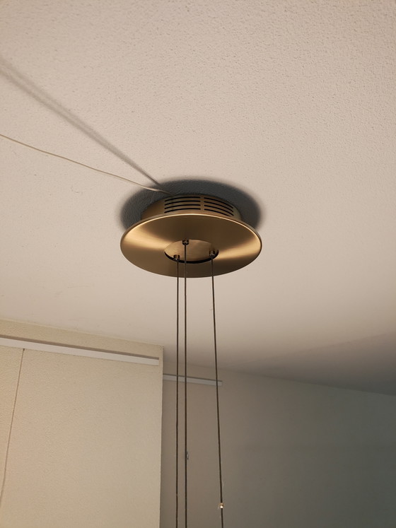 Image 1 of Lampada a sospensione Steinhauer Ringlux - Moderna e dorata - Ø 50 cm