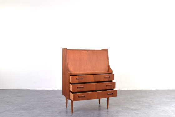 Mid-Century Danish Teak Secretary by Gunnar Nielsen for Tibergaard, 1960s. – Storage cabinet, Wood (photo 5 of 20)