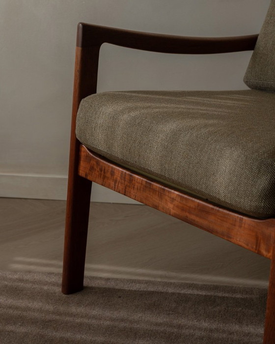 Image 1 of Fauteuil Senator vintage par Ole Wanscher pour Cado | Fauteuil lounge danois en teck | Style scandinave moderne | Années 1960