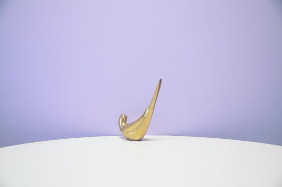 Vogel Bildhauerei, Gold, Metall, Messing, Modern (Foto 4 von 5)