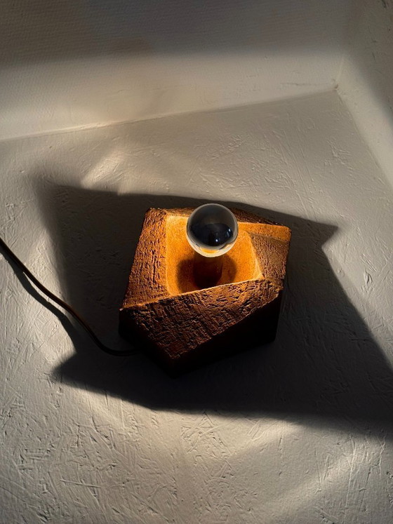 Image 1 of Brutalist vintage ceramic wall lamp