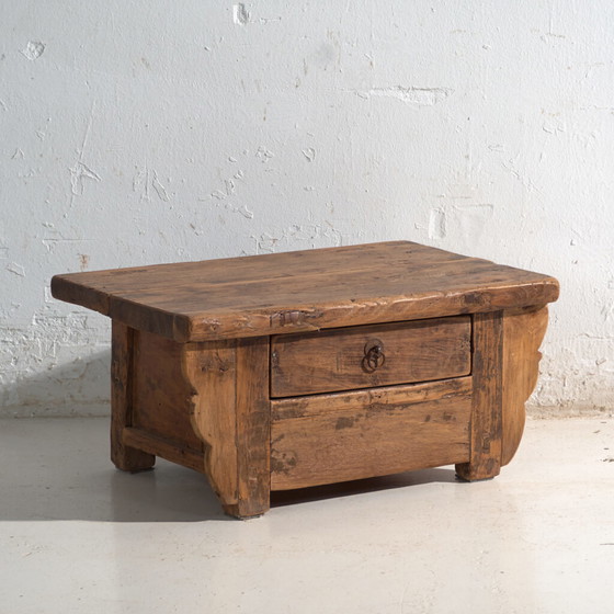 Antique low table in elm wood – China, circa 1930 – Coffee tables (photo 4 of 40)