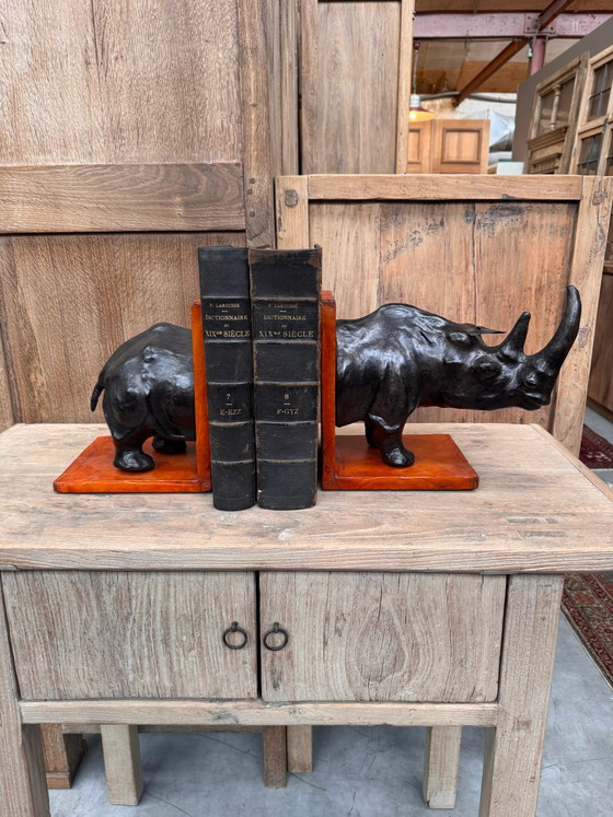 Rhino bookend – Decorative Objects, Leather (photo 2 of 4)