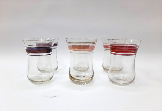 Image 1 of Vintage Traditional Azerbaijan Black Tea Glasses - Set of 6