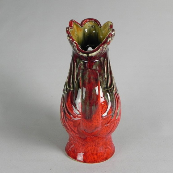 Image 1 of Jarra con forma de gallo, cerámica Sars Poteries, década de 1950.