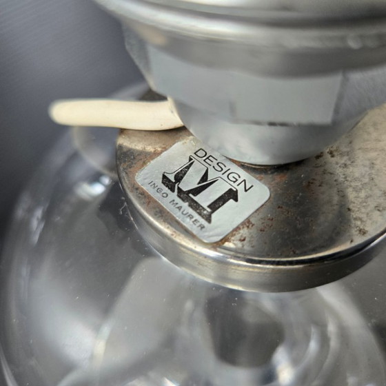 Image 1 of Vintage 1960s ML1 Series Lamp by Ingo Maurer for Design M 60s in Glass 1960s