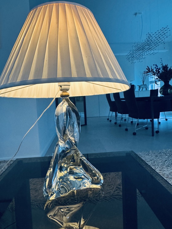 Image 1 of 2x Vintage Glass Lamp Feet