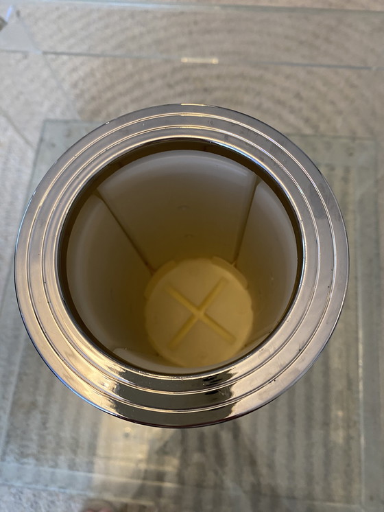 Image 1 of Refrigeratore vintage anni '80 in oro in stile Hollywood Regency