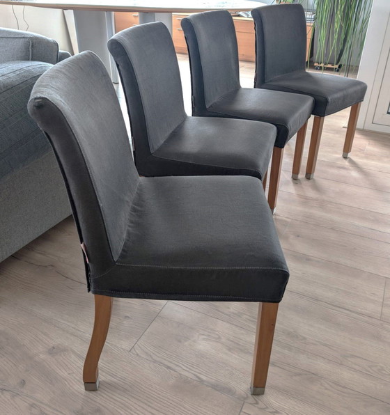 Image 1 of 4x Flexform Pausa Dining Chairs