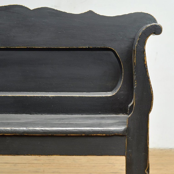 Image 1 of Antieke grenen bank, jaren 1900