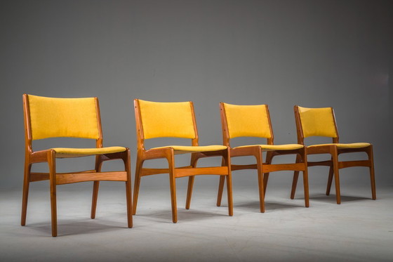 Image 1 of Mid Century Modell 89 Esszimmerstühle, Erik Buch zugeschrieben, Satz von 4