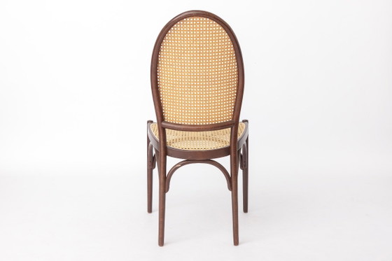 Paire de Chaises de Salle à Manger Vintage Thonet en Bois Courbé avec Cannage Viennois, Années 1960-1970 (photo 8 of 11)